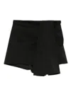 Giuseppe Di Morabito Draped Wool Shorts In Black