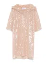 Giuseppe Di Morabito Sequin-embellished Mini Dress In Beige