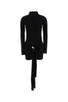 Giuseppe Di Morabito Black Wool Blend Dress In Black