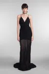 GIUSEPPE DI MORABITO DRESS IN BLACK SILK