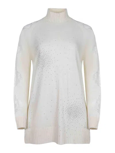 Giuseppe Di Morabito Dress Made Of A Wool And Cashmere Blend In Sand
