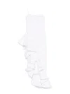 Giuseppe Di Morabito Asymmetrical Hem Ruffle Dress In White
