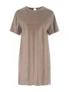 Giuseppe Di Morabito Embellished Viscose Mini Dress In Brown