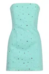 Giuseppe Di Morabito Rhinestone-embellished Slim Fit Mini Dress In Green