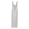 Giuseppe Di Morabito Cowl-neck Sequin Dress In Silver