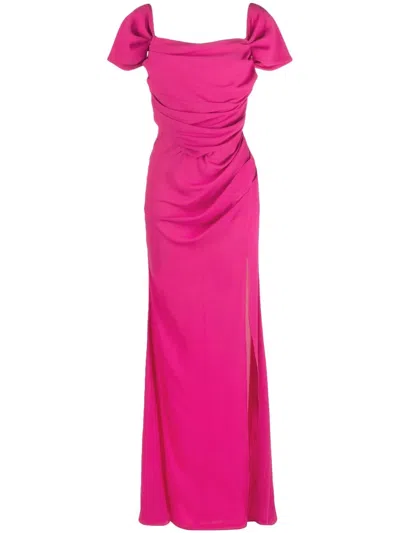 Giuseppe Di Morabito Drop-shoulder Evening Gown In Multicolor