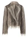 Giuseppe Di Morabito Eco Long Hair Fur Gray In Neutral