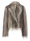 Giuseppe Di Morabito Eco Long Hair Fur Gray In Neutral