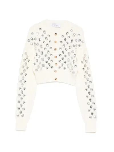 Giuseppe Di Morabito Embellished Button Cardigan In Metallic