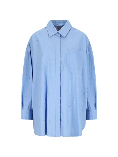 Giuseppe Di Morabito Embellished Chest-pocket Shirt In Blue