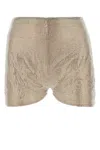 Giuseppe Di Morabito Silver Embellished Mesh Shorts
