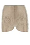 Giuseppe Di Morabito Silver Embellished Mesh Shorts
