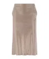 Giuseppe Di Morabito Metallic Finish Skirt With Back Slit And Side Pockets