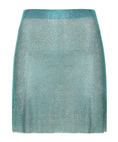 Giuseppe Di Morabito Embellished Net Mini Skirt In Green