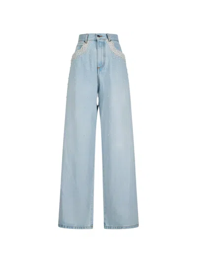 Giuseppe Di Morabito Embellished Pocket Jeans In Blue