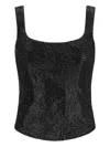 Giuseppe Di Morabito Embellished Square-neck Top In Black