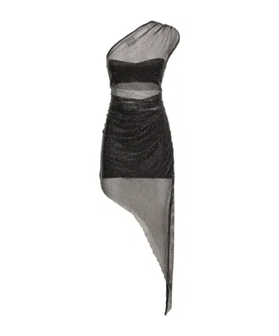 Giuseppe Di Morabito Embellished Stretch Jersey Midi Dress In Black