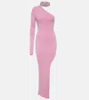 Giuseppe Di Morabito Embellished Wool-blend Maxi Dress In Pink