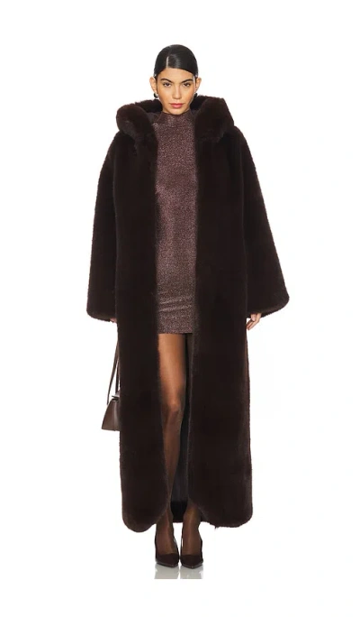 Giuseppe Di Morabito Faux Fur Coat In 브라운