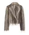 Giuseppe Di Morabito Eco Long Hair Fur Gray In Gray