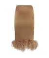 Giuseppe Di Morabito Satin Skirt In Brown
