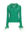 Giuseppe Di Morabito Feather Patchwork Cover-up In Multi
