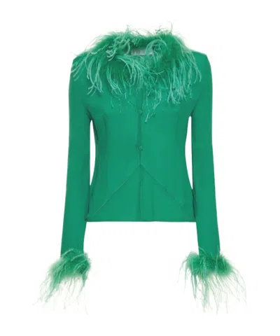 Giuseppe Di Morabito Feather Patchwork Cover-up In Multi