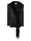 Giuseppe Di Morabito Feather-trim Detail Blazer In Black