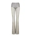 Giuseppe Di Morabito Crystal Flared Pants In Gray