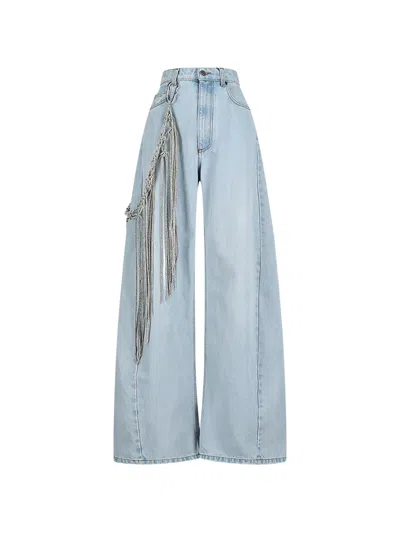 Giuseppe Di Morabito Five-pocket Wide-leg Jeans In Blue