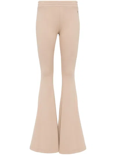 Giuseppe Di Morabito Flared Jersey Trousers In Neutrals