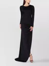 Giuseppe Di Morabito Floor-length Dress Featuring Brooch Detail In Black