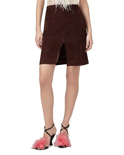 Giuseppe Di Morabito Front Slit Skirt In Brown