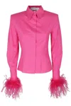 Giuseppe Di Morabito Fuchsia Poplin Shirt With Cut-out Details