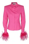 Giuseppe Di Morabito Fuchsia Poplin Shirt With Cut-out Details In Pink