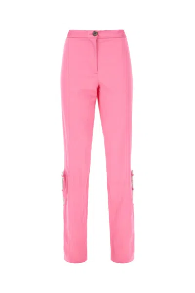 Giuseppe Di Morabito Fuchsia Stretch Viscose Pants In Pink