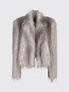 Giuseppe Di Morabito Short Faux Fur Jacket In Neutral
