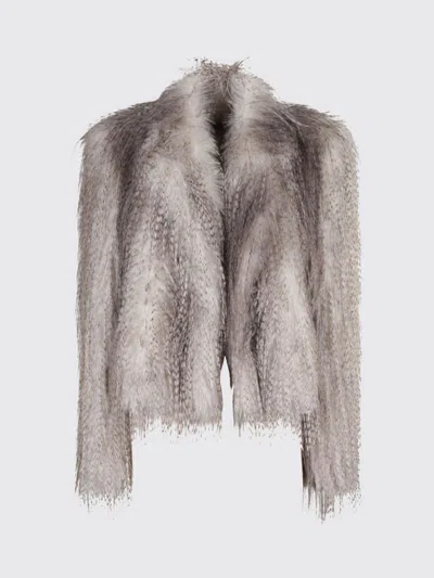 Giuseppe Di Morabito Fur Coat  Woman Color Grey In Neutral