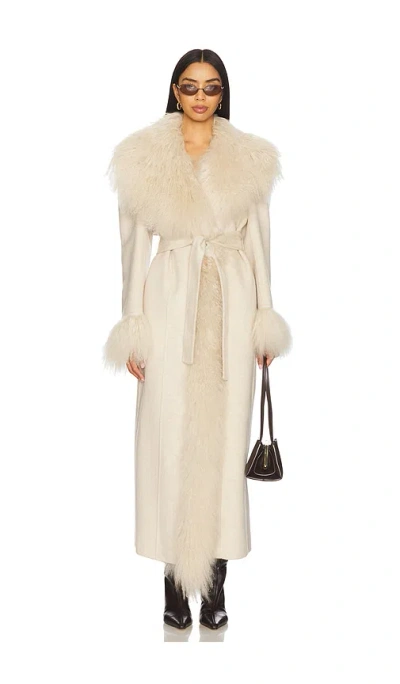 Giuseppe Di Morabito Fur Trenchcoat In White