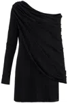 Giuseppe Di Morabito Gathered Jersey Mini Dress In In Black (black)