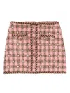 Giuseppe Di Morabito Gingham Crystal-embellished Mini Skirt In Multi