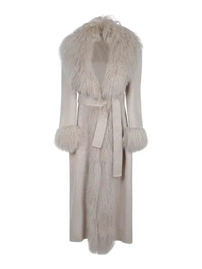 Giuseppe Di Morabito Giuseppe Morabito Coat Made Of  Polyester In Sand