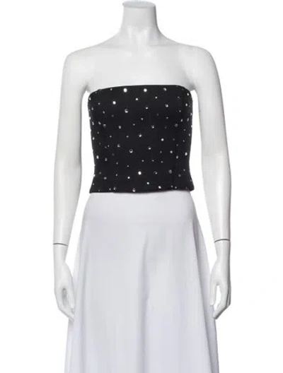 Pre-owned Giuseppe Di Morabito Graphic Print Strapless Crop Top W/ Tags In White