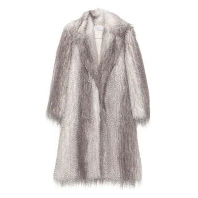 GIUSEPPE DI MORABITO GIUSEPPE DI MORABITO GREY COATS - FAUX FUR COATS WOMEN