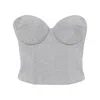 Giuseppe Di Morabito Grey Tops - Vests & Tank Tops Women In Gray