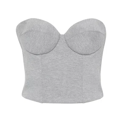 Giuseppe Di Morabito Grey Tops - Vests & Tank Tops Women In Gray