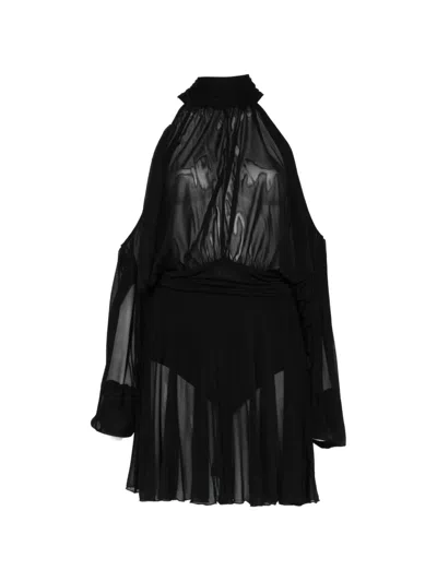 Giuseppe Di Morabito Halterneck Mini Dress In Pink