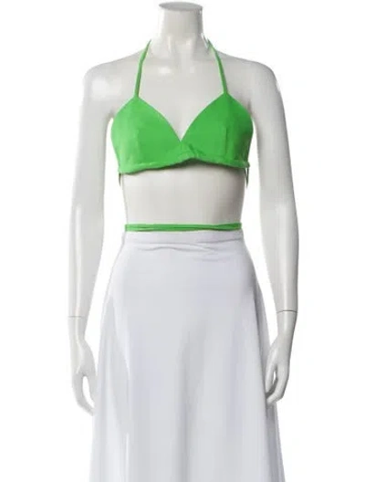 Pre-owned Giuseppe Di Morabito Halterneck Sleeveless Crop Top In White