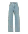 Giuseppe Di Morabito High-rise Straight-leg Jeans In Blue