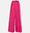 Giuseppe Di Morabito High-rise Wide-leg Crêpe Pants In Pink